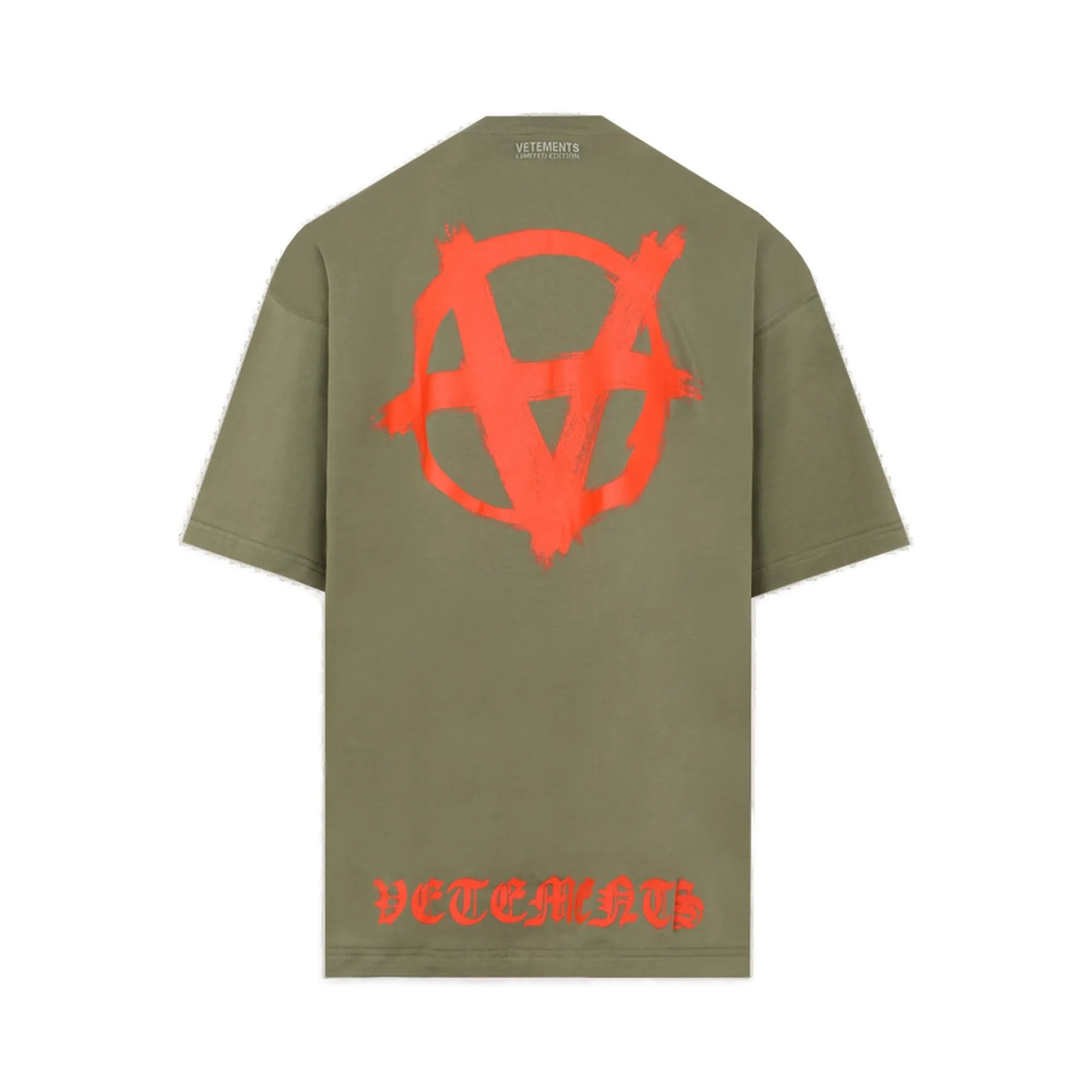 Vetements Anarchy Logo Printed Crewneck T-Shirt