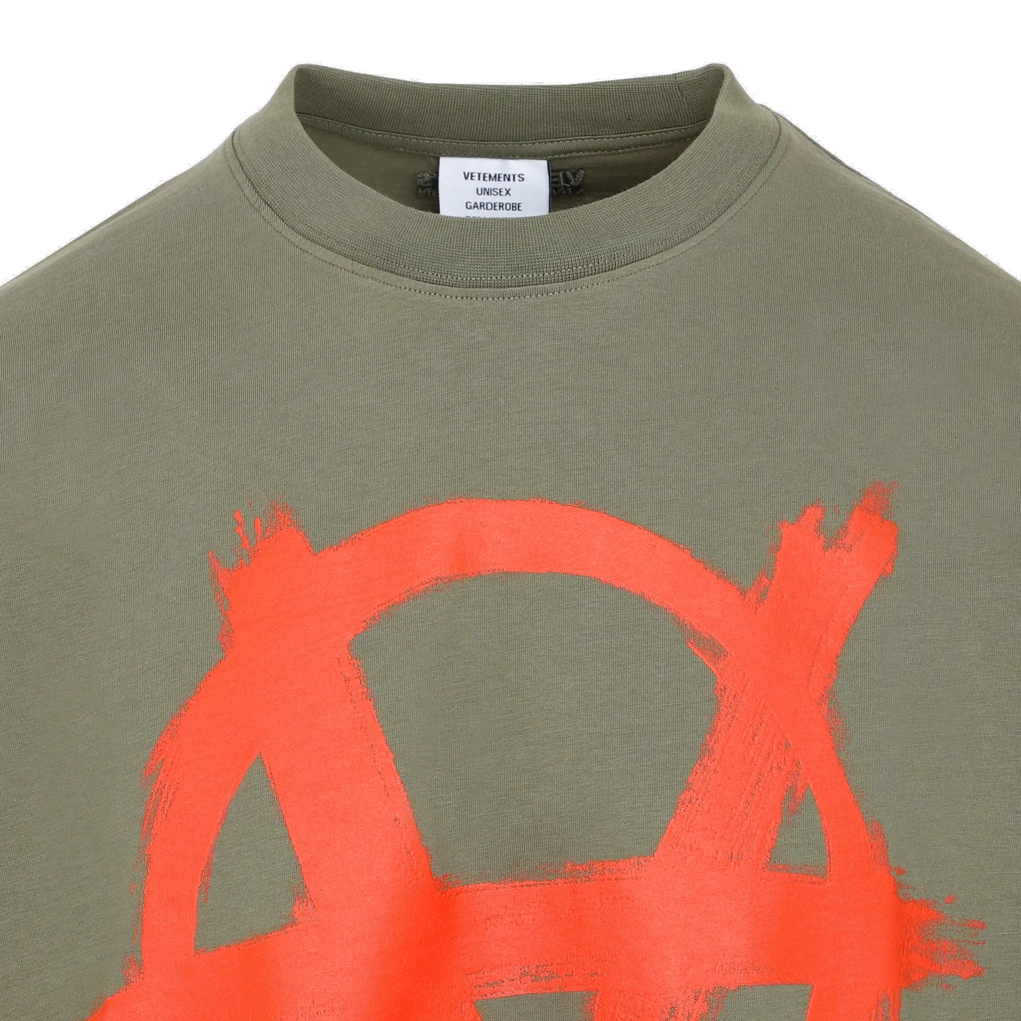 Vetements Anarchy Logo Printed Crewneck T-Shirt