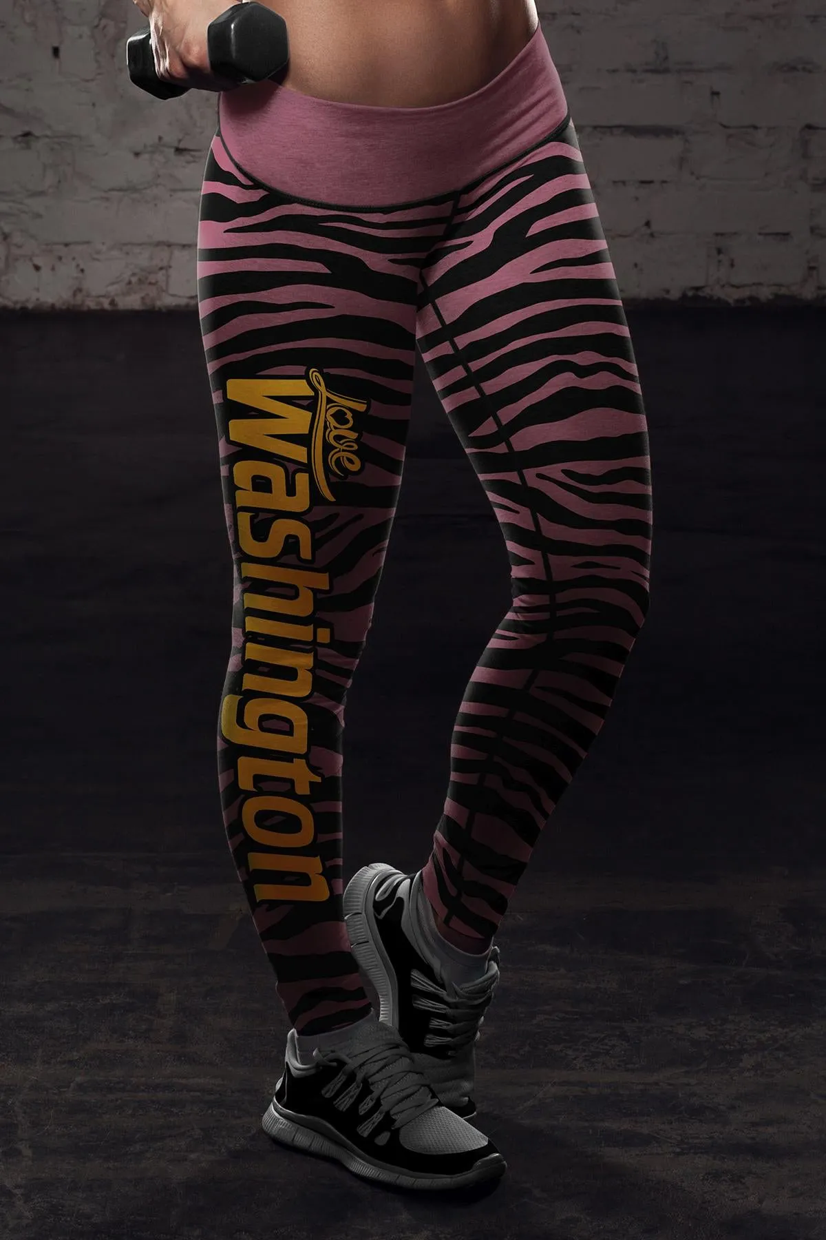 WASH FB Striped Leggings