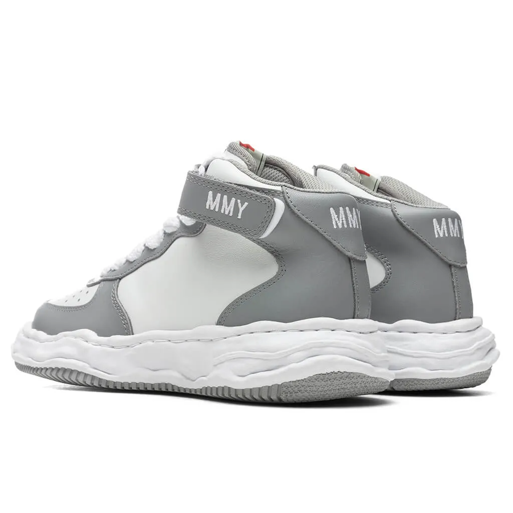 Wayne High OG Sole Leather Sneaker - Grey/White