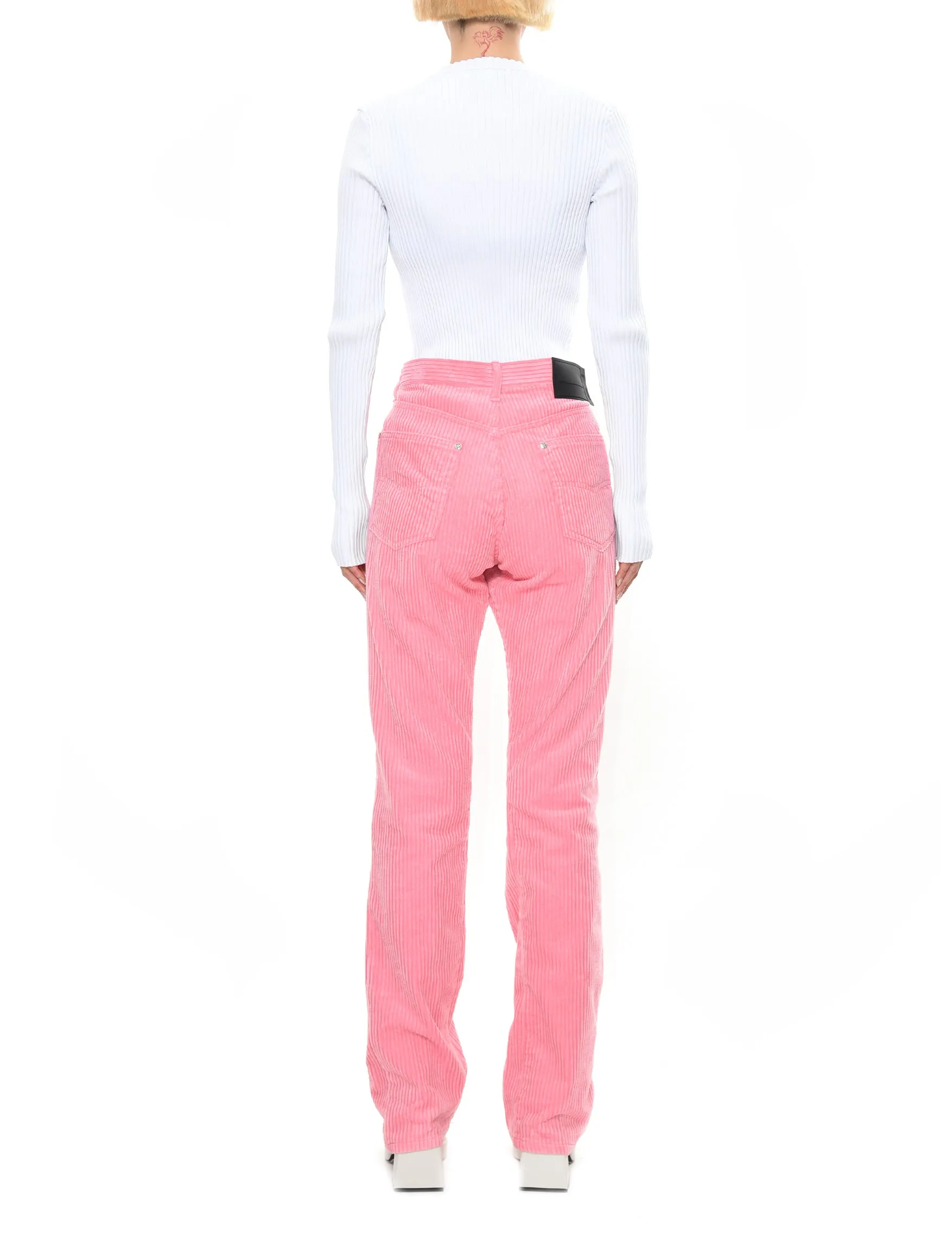 We11done Pink Corduroy Trouser