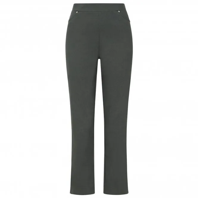 Womens Jean Style Bengaline Trousers Regular Leg