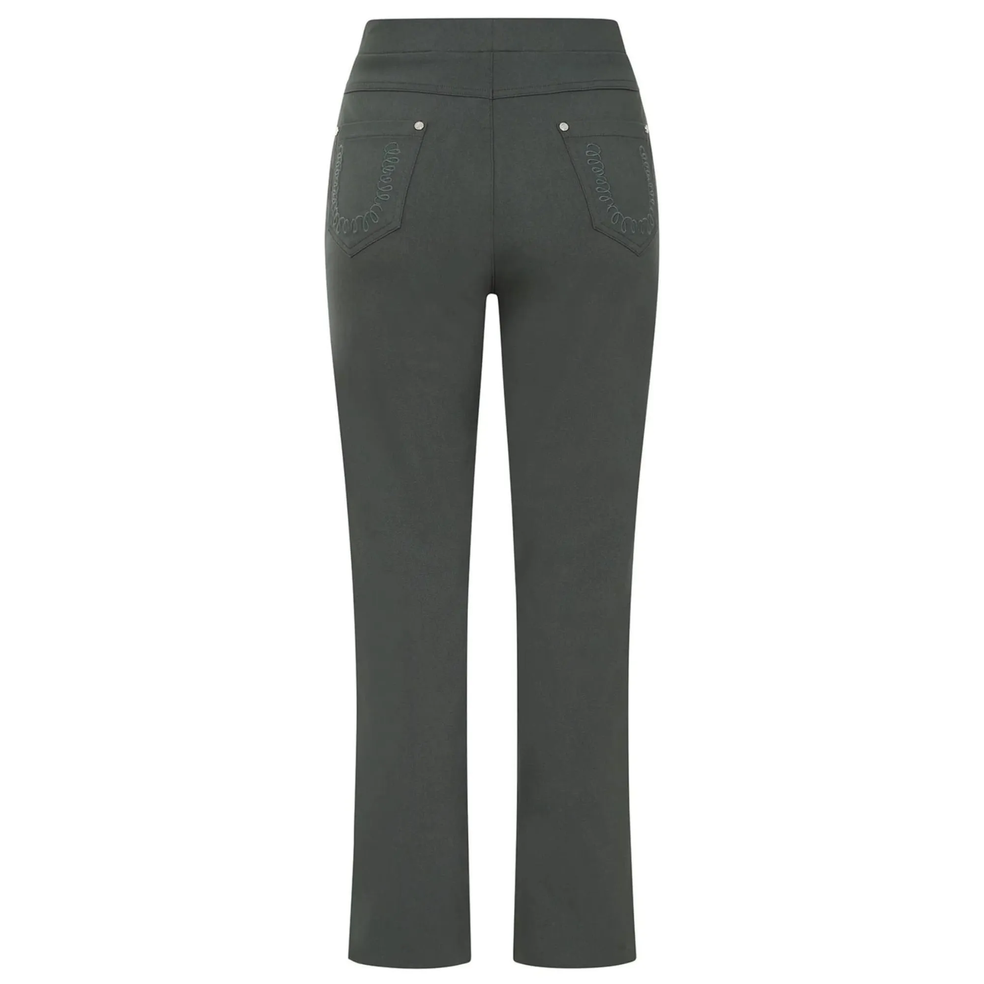 Womens Jean Style Bengaline Trousers Regular Leg